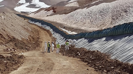 Argentina spill containment barrier