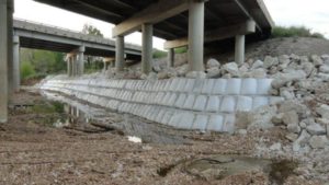 bridge damage after TrapBag installation