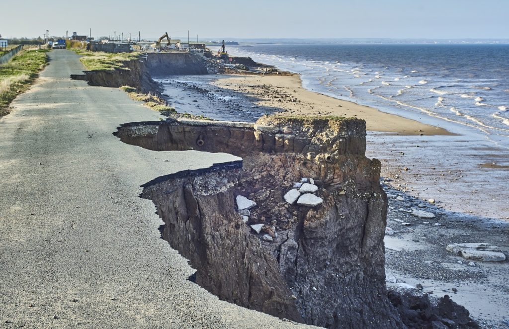 Eroded cliff