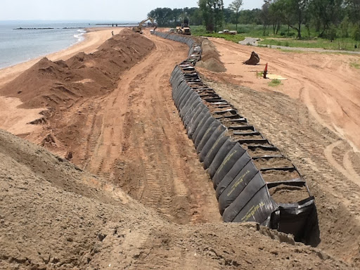 new york sand dunes retaining wall