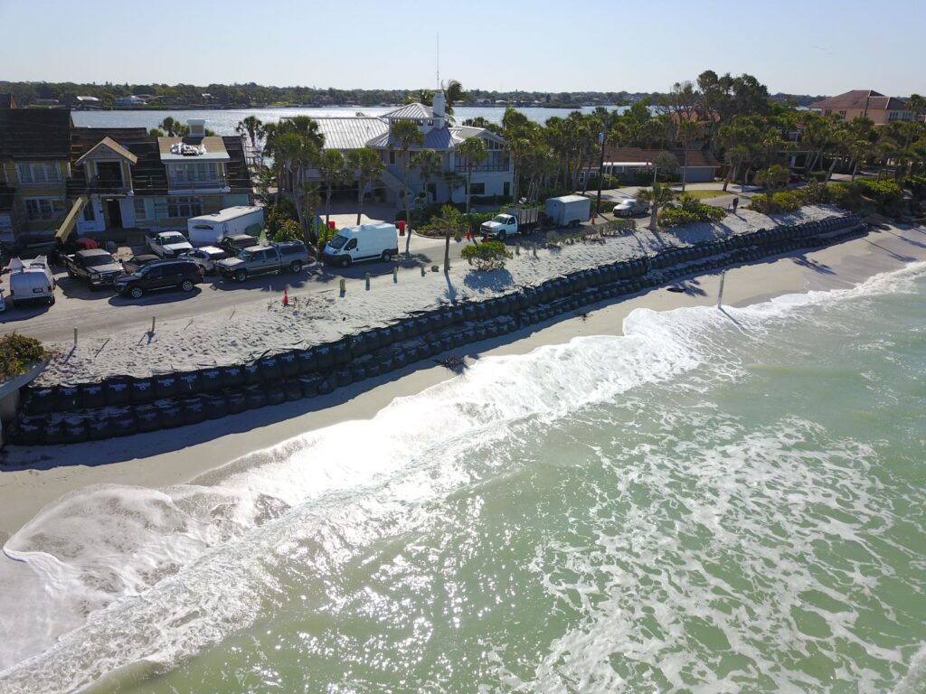 shoreline stabilization near beach homes