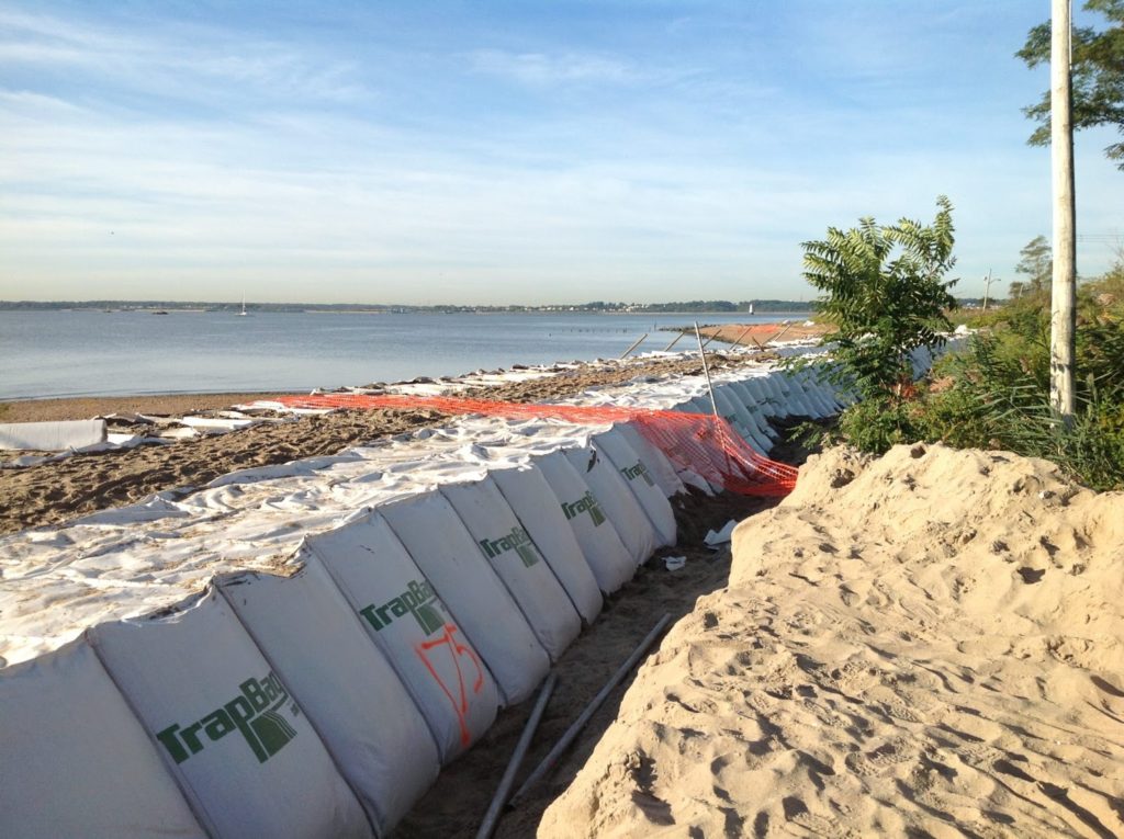 TrapBags on beach dunes