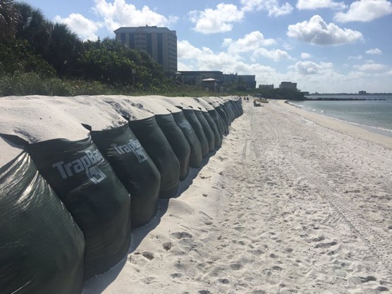 TrapBag as hurricane protection