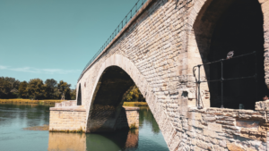 Bridge going over water