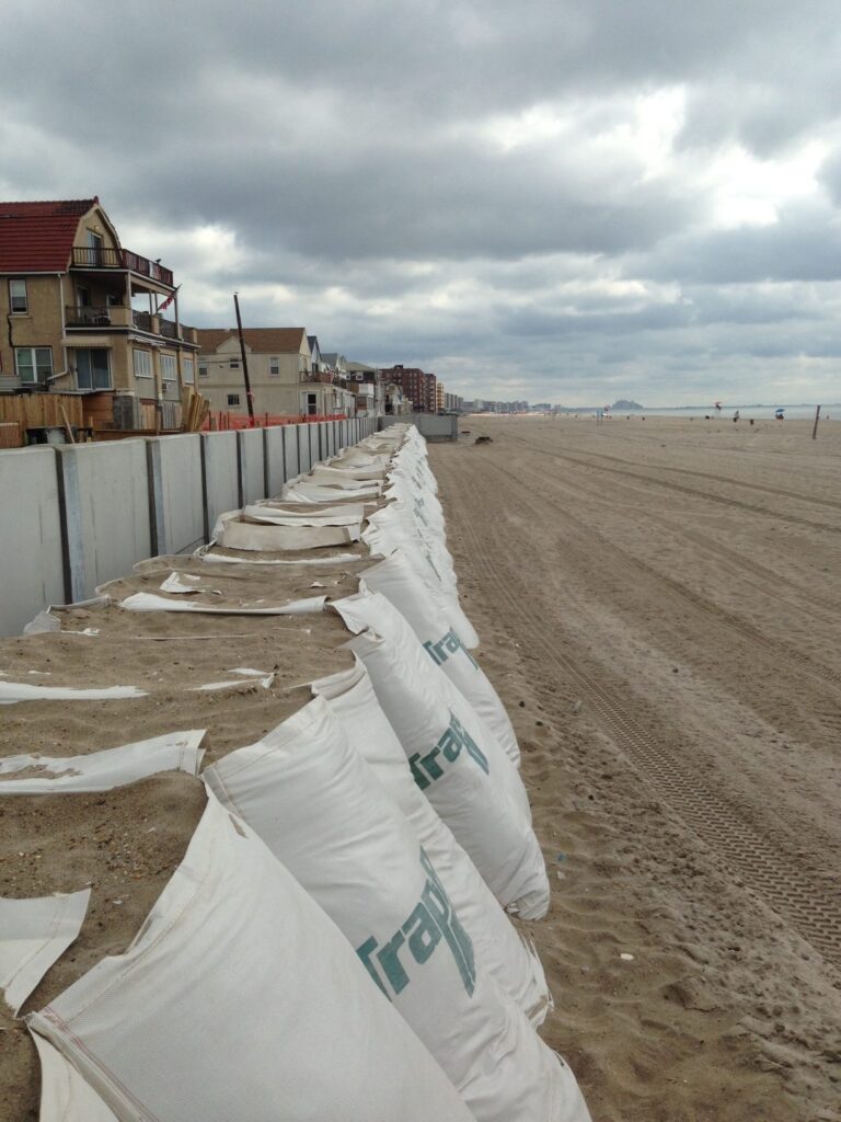 Shoreline flood protection control