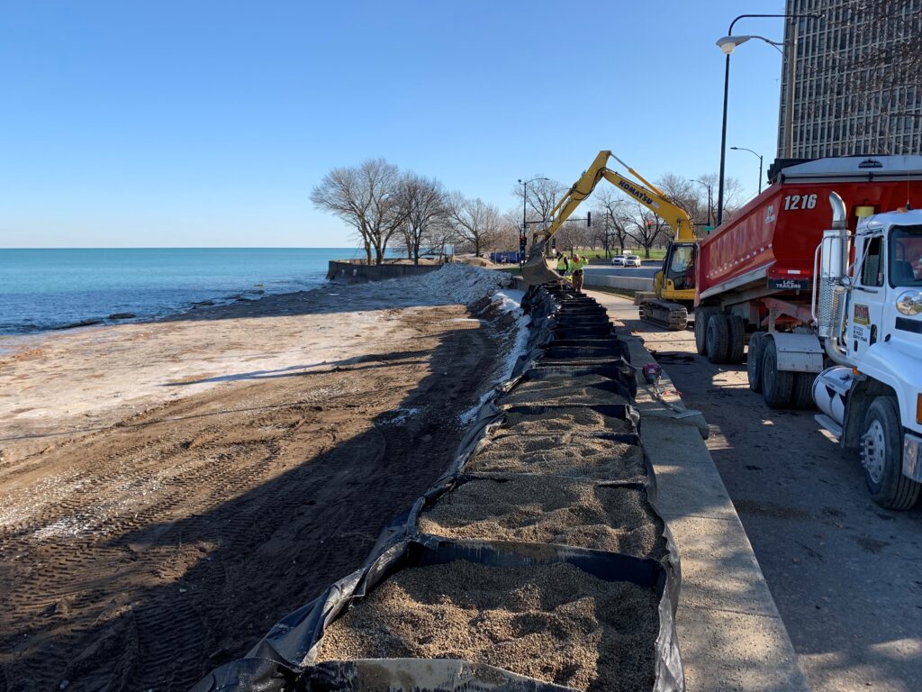 TrapBag Shoreline Protection Along Chicago’s Lake Shore Drive